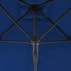 vidaXL Garden Parasol with Steel Pole Blue 250x250x230 cm