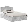 vidaXL Bed Frame Concrete Grey 120 x 190 cm Engineered Wood