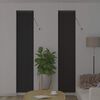 vidaXL Window Blind with Curtains Manual Dark grey Aluminium