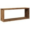 vidaXL Wall Cube Shelves 2 pcs Old Wood 60x15x23 cm Engineered Wood
