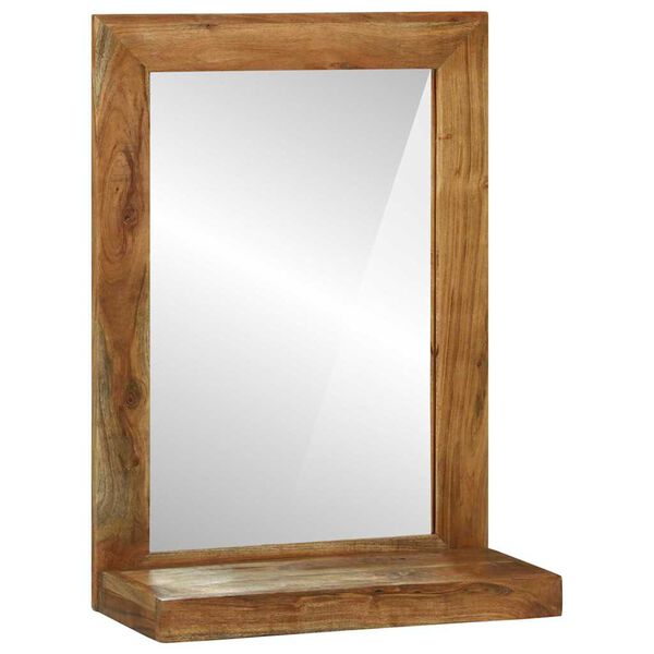 vidaXL Bathroom Mirror Brown 50 x 22 x 70 cm Solid Acacia Wood