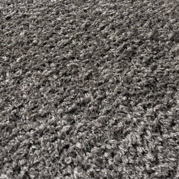 vidaXL High Pile Shaggy Rug Anthracite 140x200 cm 50 mm
