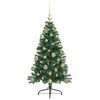vidaXL Artificial Pre-lit Christmas Tree Green 120 cm PVC