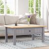 vidaXL Coffee Table Grey 100x60x43.5 cm Solid Pine Wood Panama Range