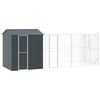 vidaXL Bird Cage Anthracite 621 x 208 x 247 cm Galvanised Steel