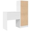 vidaXL Desk with Drawer 2 pcs White