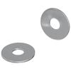 vidaXL Washers 2 pcs Silver 18 x 18 x 1.2 mm Iron