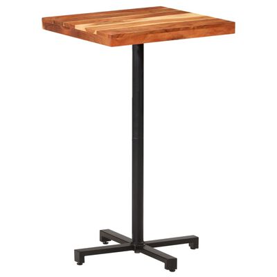 vidaXL Bar Table Square 60x60x110 cm Solid Acacia Wood