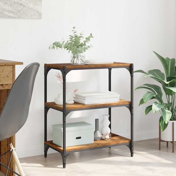 vidaXL Book Cabinet Old wood 60 x 33 x 70.5 cm Engineered wood