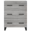 vidaXL Sideboard Grey Sonoma 69.5x34x90 cm Engineered Wood