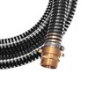vidaXL Suction Hose with Brass Connectors 7 m 25 mm Black