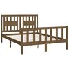vidaXL Bed Frame without Mattress Honey Brown Solid Wood Pine 140x200 cm