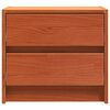 vidaXL Bedside Tables Wax Brown 40 x 30.5 x 35.5 cm Pine Wood