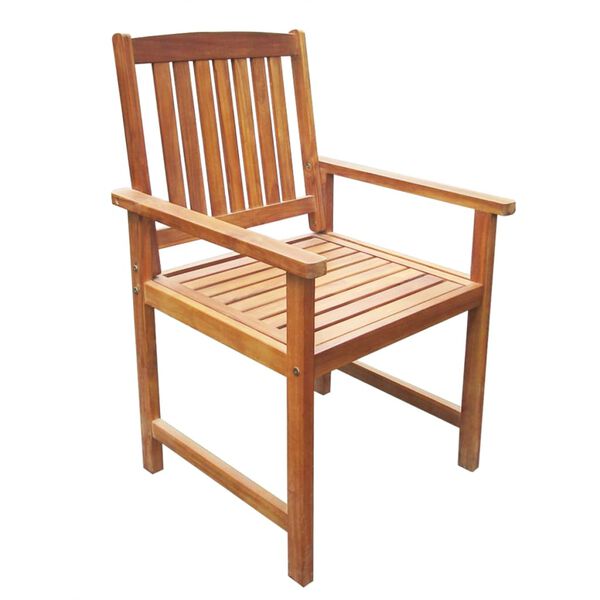 vidaXL Garden Chairs 2 pcs Solid Acacia Wood Brown