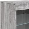 vidaXL Sideboard with LED Lights Grey Sonoma 164x37x67 cm