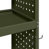 vidaXL Tool Trolley Olive green 65 x 35 x 111 cm Cold-rolded steel