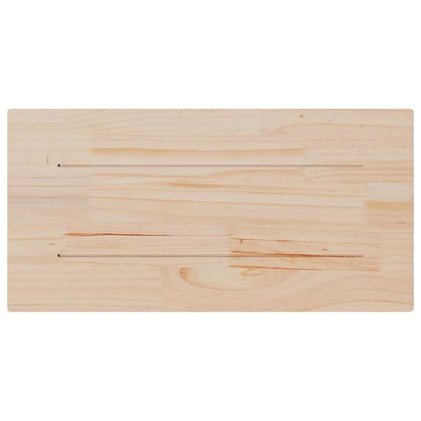 vidaXL Table Top 80x40x2.5 cm Solid Wood Pine Rectangular