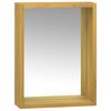 vidaXL Mirror Cabinet 30x10x40 cm Solid Wood Teak