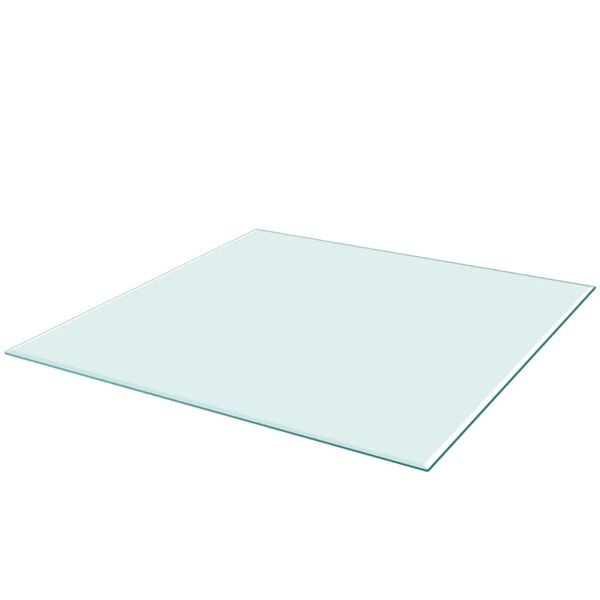 vidaXL Table Top Tempered Glass Square 800x800 mm