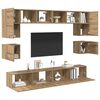 vidaXL TV Cabinet Set Wall-mounted 8 pcs Artisan Oak Engineered Wood