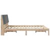 vidaXL Bed Frame with Headboard Brown 150 x 200 cm Solid Pine Wood