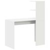vidaXL Desk with Shelf White 102 x 50 x 124 cm Engineered Wood