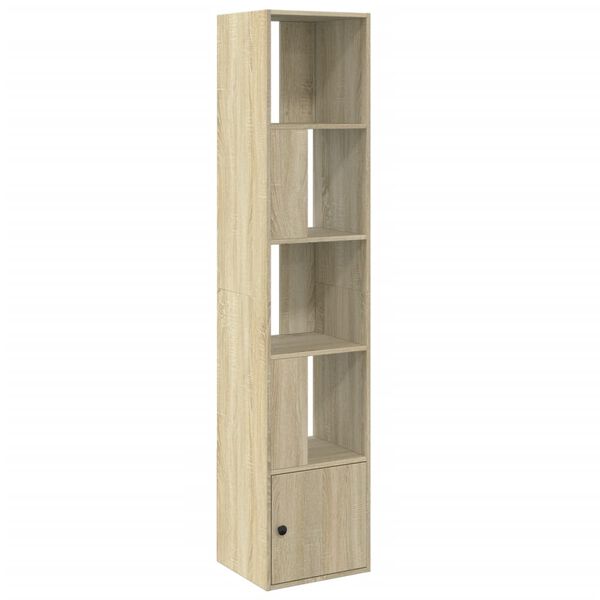 vidaXL Bookcase Sonoma Oak 40x36x189 cm Engineered Wood