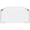 vidaXL TV Stand/Monitor Riser Glass Clear 60x25x11 cm
