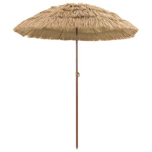 vidaXL Garden Parasol Natural 160 x 160 x 196 cm