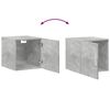 vidaXL Slim Storage Cabinet Concrete Grey 40x42.5x225 cm Engineered Wood