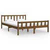 vidaXL Bed Frame without Mattress Honey Brown Solid Wood 120x200 cm