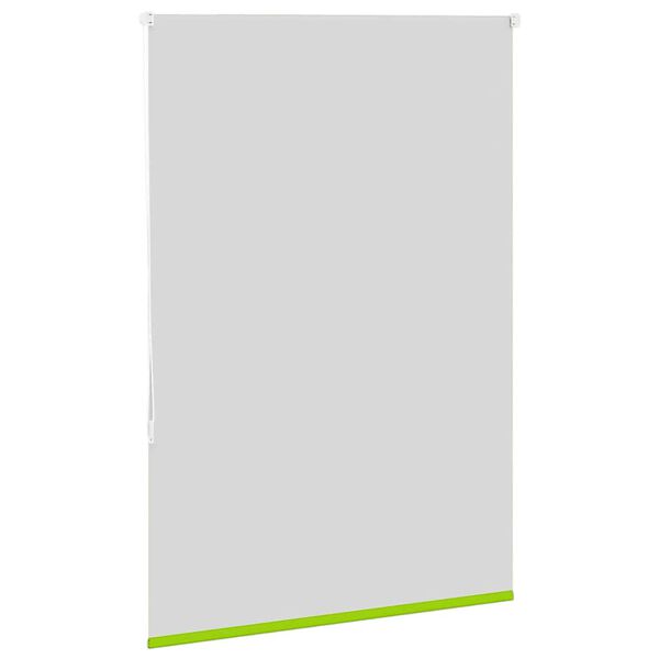 vidaXL Roller Blind Blackout Leaves Green 115x130 cm Fabric Width 110.7 cm Polyester