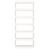 vidaXL Book Cabinet/Room Divider White 80x30x199.5 cm Solid Wood Pine