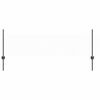 vidaXL Hexagonal Fence with Post 100 x 0.5 m PVC-Coated Steel Grey