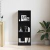 vidaXL Bookcase Black Oak 40x24x109 cm Engineered Wood