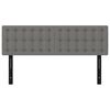 vidaXL Headboards 2 pcs Dark Grey 72x5x78/88 cm Fabric