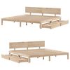 vidaXL Bed Frame with Drawers without Mattress 180x200 cm Super King