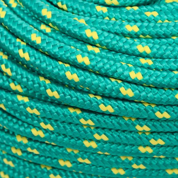 vidaXL Boat Rope Green 10 mm 250 m Polypropylene