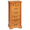 vidaXL Chest of Drawers Natural 45 x 35 x 100.5 cm Solid Mahogany Wood