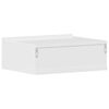 vidaXL Floating Nightstand High Gloss White 40x30x15 cm Engineered Wood