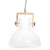 vidaXL Industrial Hanging Lamp 25 W White Round 40 cm E27