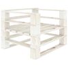 vidaXL Pallet Armchair | White | Pinewood | Medium | Durable | Pallet Armchair