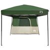 vidaXL Camping Tent Set Folding 2 pcs Green Taffeta and Fabric