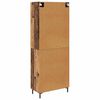 vidaXL Highboard 2 pcs Old Wood Engineered Wood