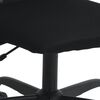vidaXL Office Chair Height Adjustable Black Mesh Fabric and Faux Leather