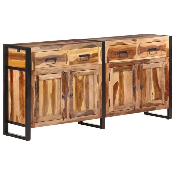 vidaXL Sideboard 172x35x80 cm Solid Acacia Wood with Honey Finish