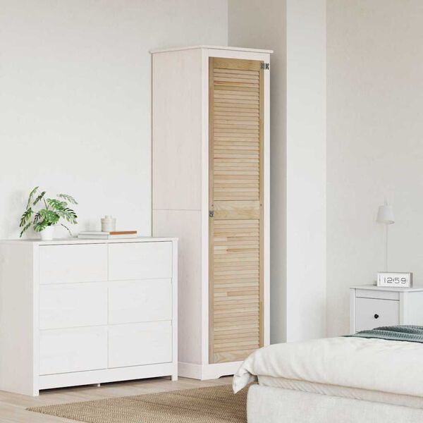 vidaXL Cabinet Door Natural 201 x 49.5 x 2.1 cm Solid pine wood
