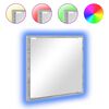 vidaXL LED Bathroom Mirror Wall-mounted Grey Sonoma 40 x 37 x 8.5 cm
