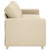 vidaXL Sofa Cream 221 x 80 x 80 cm Fabric