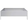 vidaXL Garden Raised Bed 100x100x33.5 cm Galvanised Steel